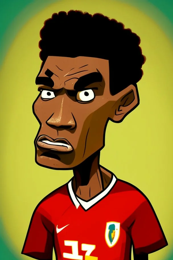 Vincent Abu Bakr Footballer cartoon 2d