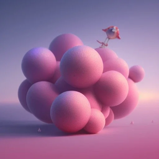 pixar style, volumetric pink sky environment and background, volumetric lighting, dramatic lighting, realistic painting of a strawberryjam glass, detailed digital painting, extreme dense and fine, anime, ornate, colour-washed colors, elegant, small minutiae, tiny features, particulars, centered, smooth, sharp focus, renderman gofur render, 8k, uhd, detailed eyes, realistic shaded volumetric lighting, caustics, backlight