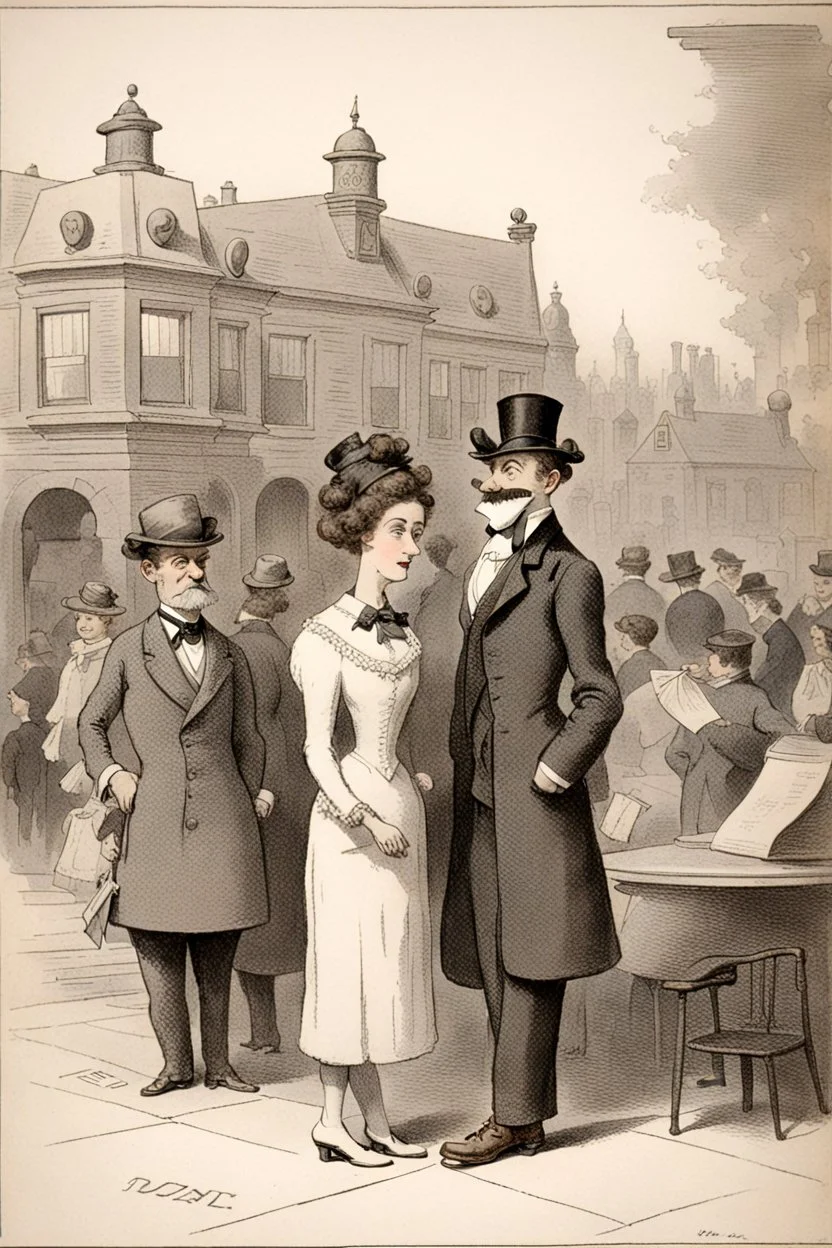 Cartoon in 1900