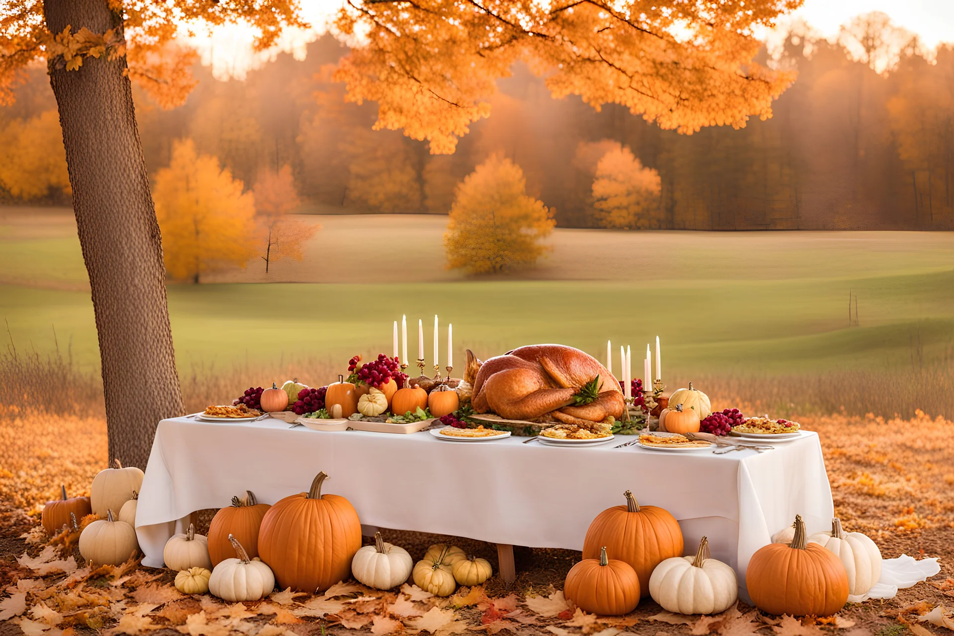 beautiful THANKSGIVING DINNER