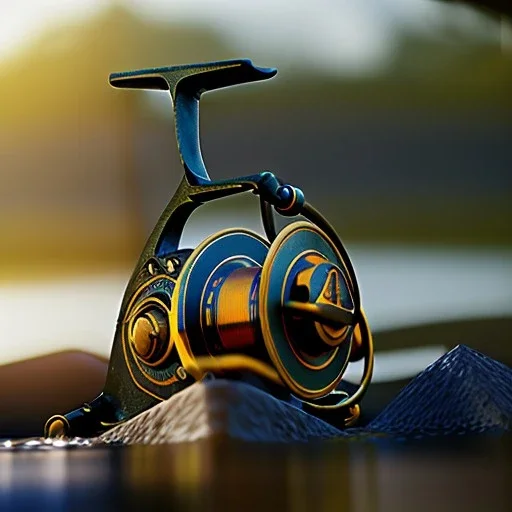 Fishing reel high resolution