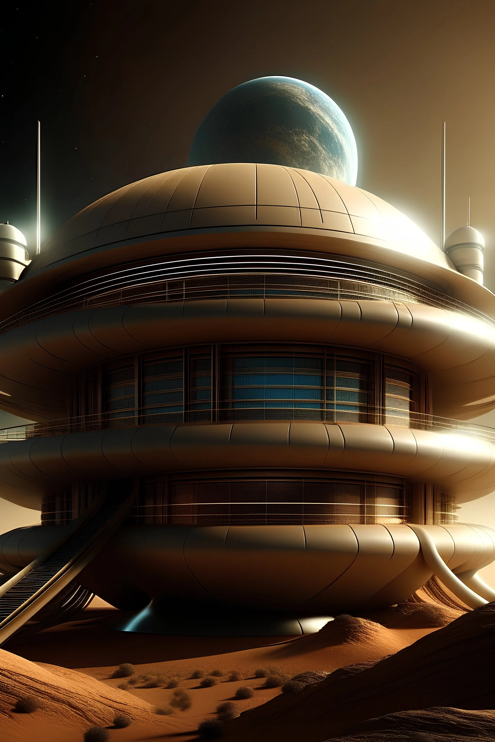 haus auf dem jupiter futuristisch