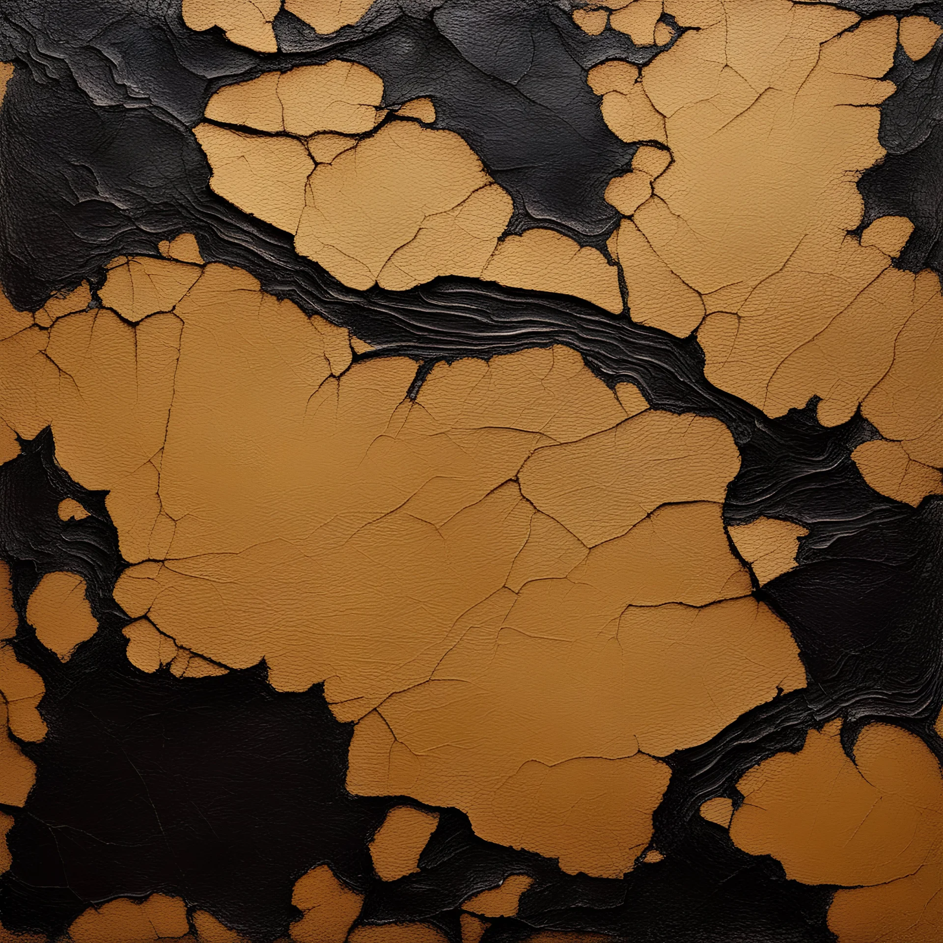 oil painted with fissures