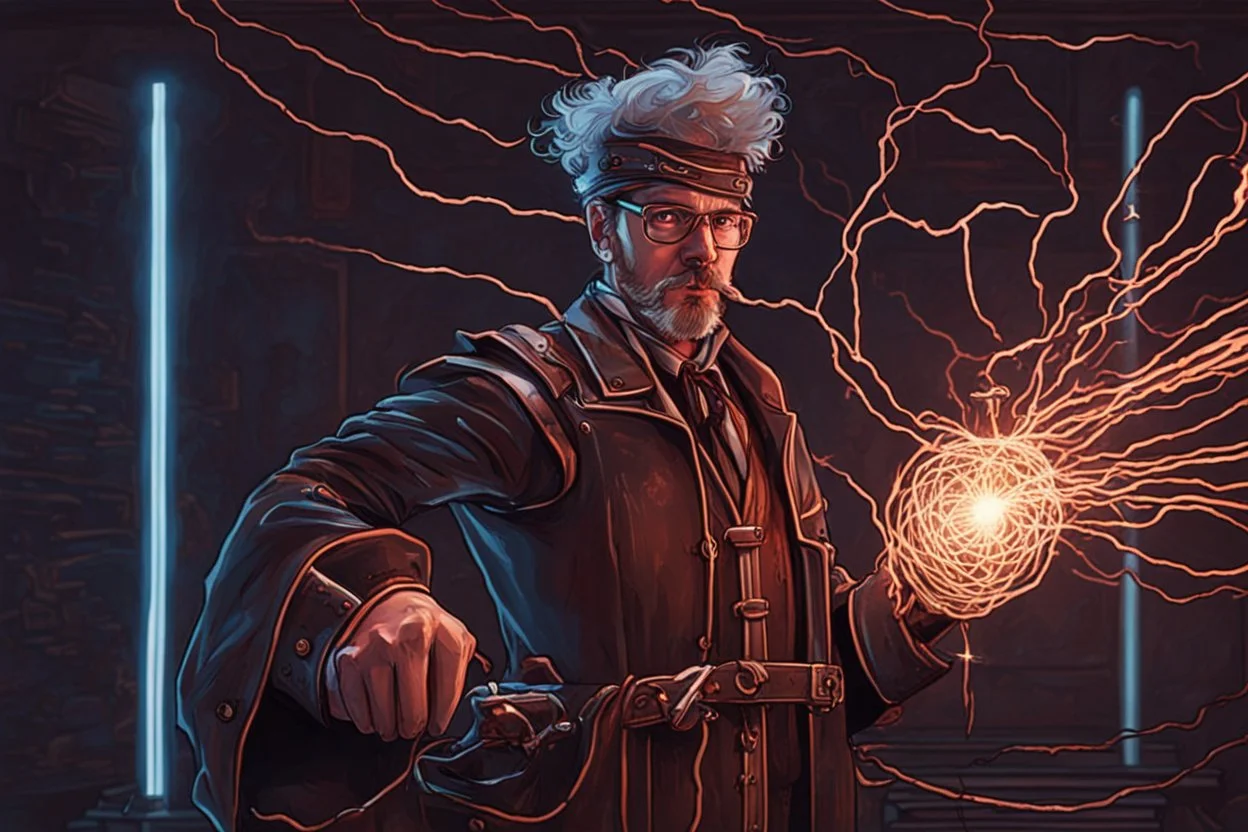 an artificer who uses Tesla coils