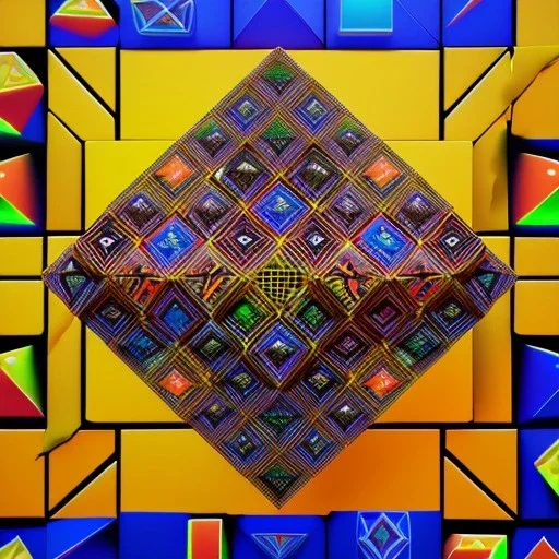 Kente scene, cinematic, flying Rubik's cube, african pattern symbols, engraved, 8k quality, hyper realistic, unreal engine 5