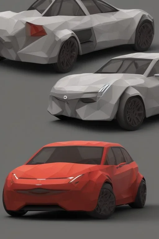 car design for low poly game