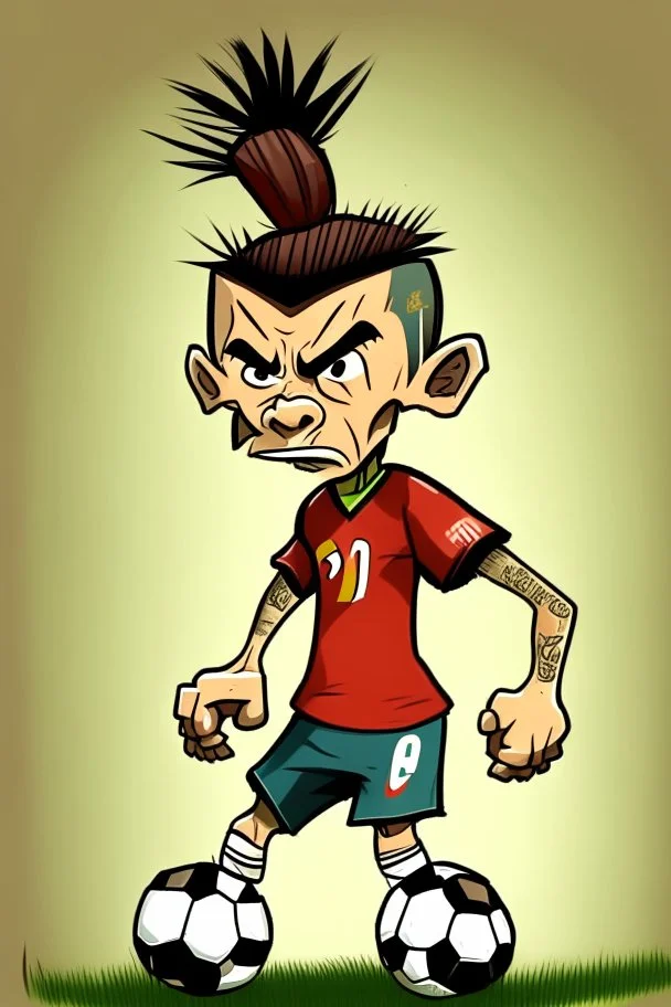 Yuan Wesa Footballer cartoon 2d