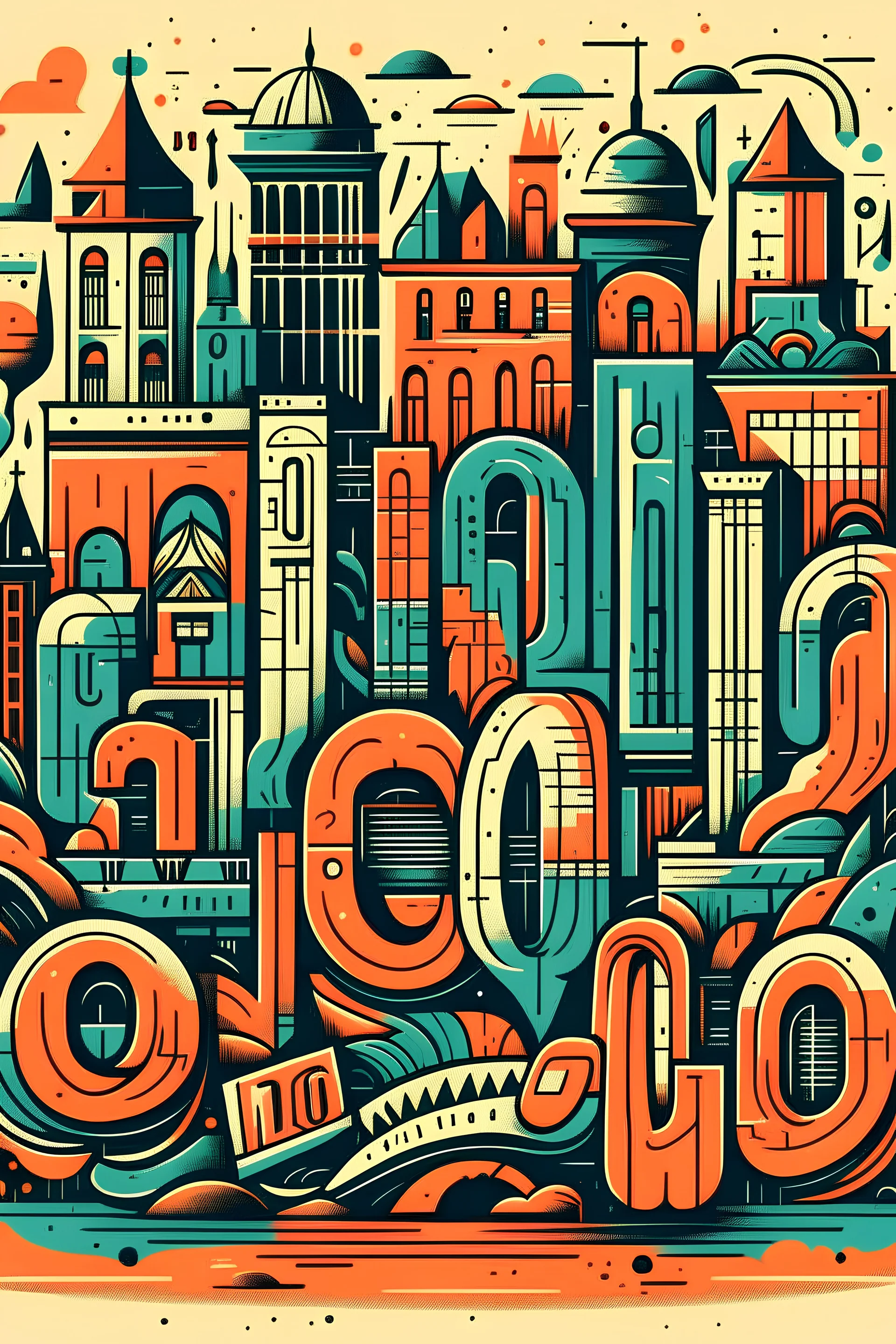 Create bold and expressive lettering, capturing the energy of city streets.