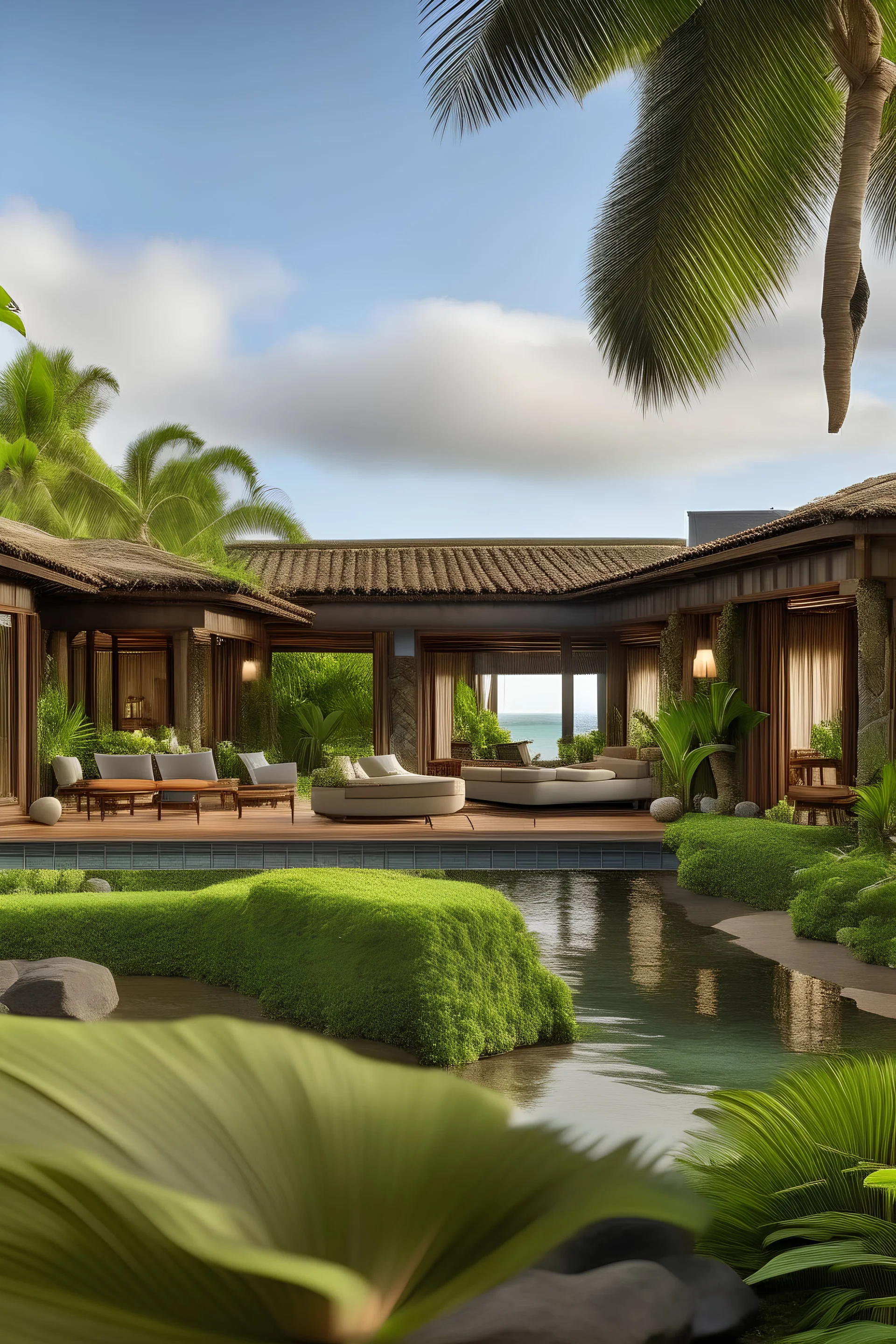 luxury eco resort hawaii outside view