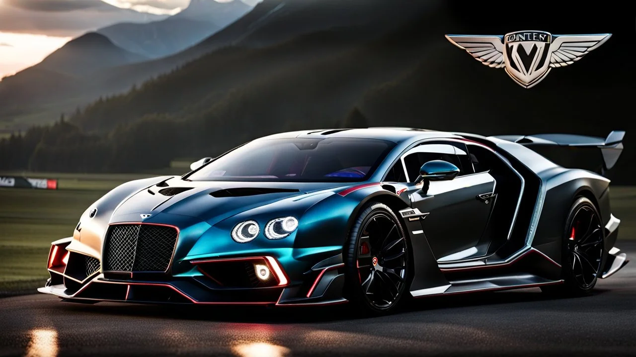 Mansory Bentley Bentayga And Lamborghini Veneno merged Hyper Sport, desktop wallpaper, 4K, Cinematic
