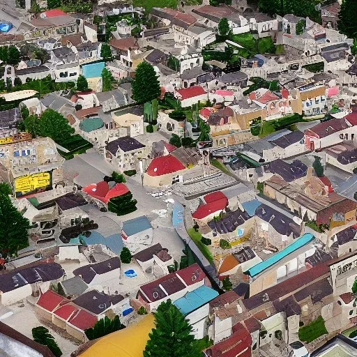 2 dimensional town