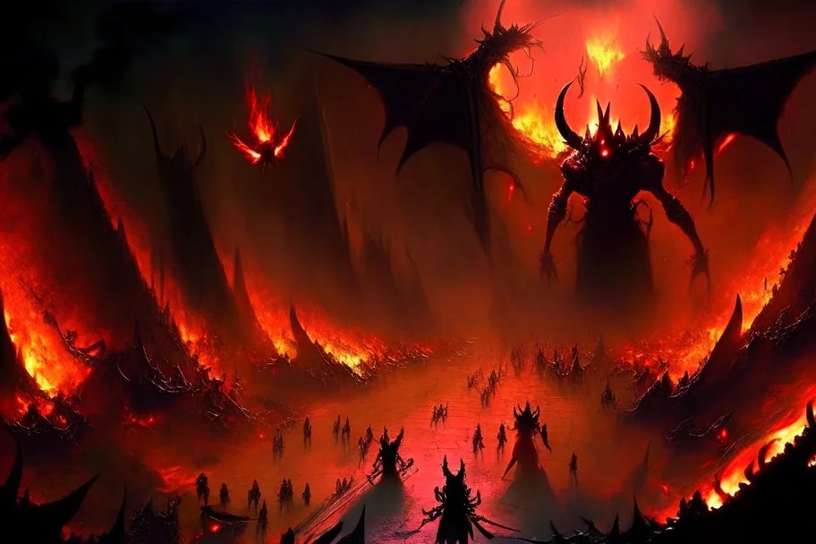 hell, abyss, void, demons, mosnters, war