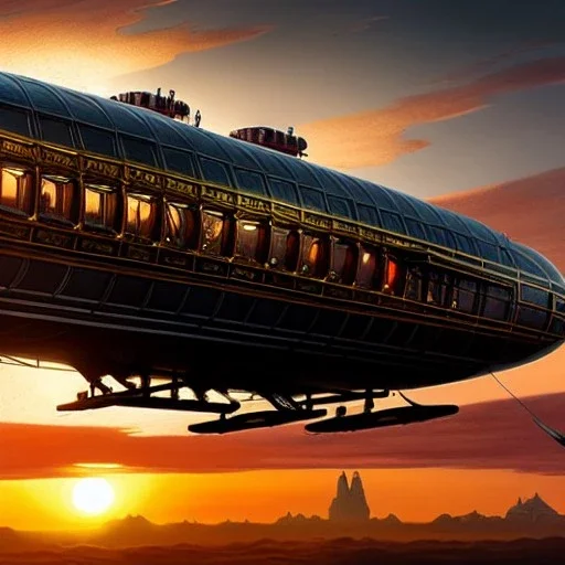 fullbody Drawing of 'sketch of steampunk Airship as in the movie mortal engines(2018)',intricate detail,andrea bonelli,Kilian Eng,Ohrai,evan lee,Aleksandr Sidelnikov,KyuYong Eom,three quarters frontal aerial view,toned colors,32k