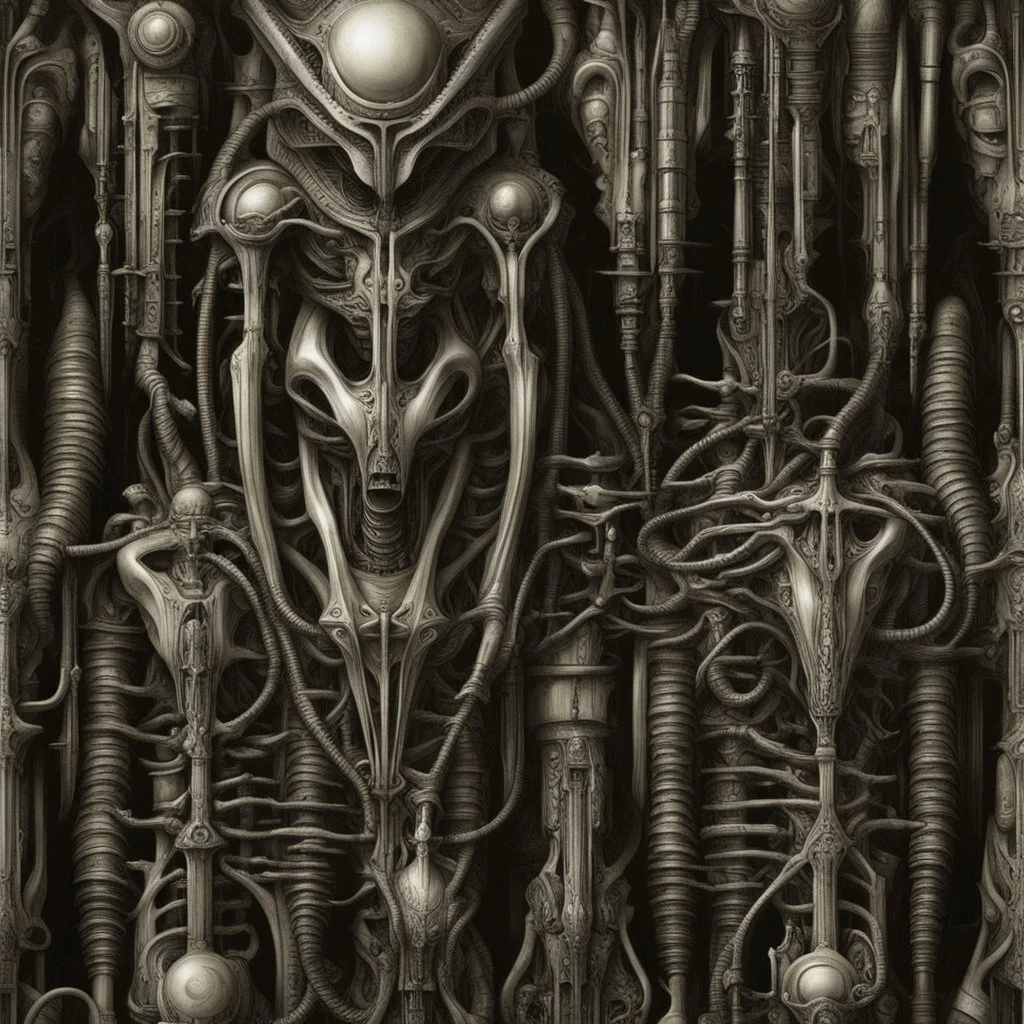 While H.R. Giger's biomechanical art is well-known for its dark and surreal aesthetic in the realm of science fiction and horror, it has also influenced other genres including anime. Anime creators have drawn inspiration from Giger's intricate biomechanical designs to create visually stunning and thought-provoking works that blend human and machine elements in unique ways. Some anime series and films that have been influenced by Giger's biomechanical style include: 1. "Neon Genesis Evangelion"