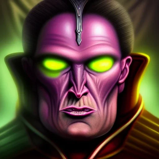 ultra detailed portrait of Brainiac villain , extremely detailed digital painting, extremely detailed face,crystal clear eyes, in the style of robert e howard and pablo oliveira and Ken Kelley and Keith Parkinson ,mystical colors,perfectly centered image, perfect composition, rim light, beautiful lighting,8k, stunning scene, raytracing