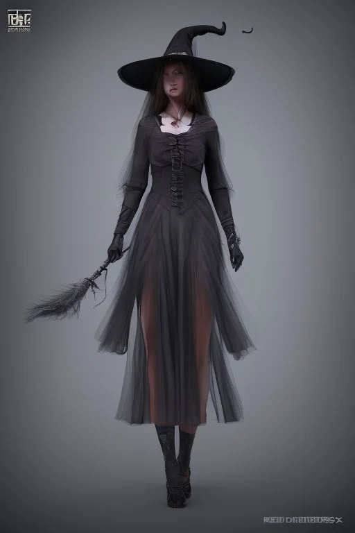 witch necromancer female dress