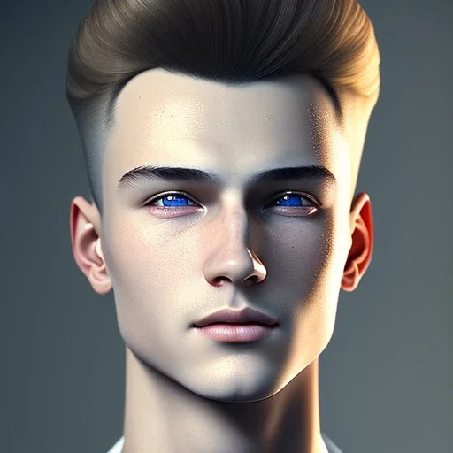 beautiful smooth realistic, Russian male, 15 y/o boy, white background, extremely sharp detail, finely tuned detail, ultra high definition, 8k, unreal engine 5, ultra sharp focus, smile teeth, happy