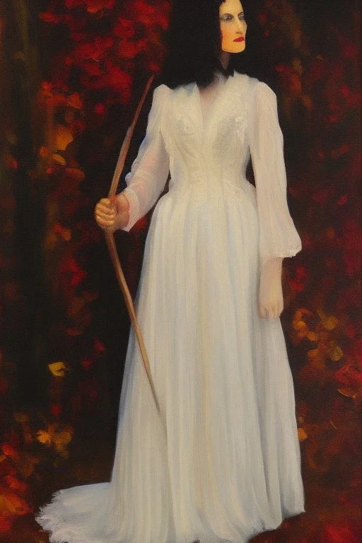 Full body portrait, painting, medium shot lady NewEnglandGothic