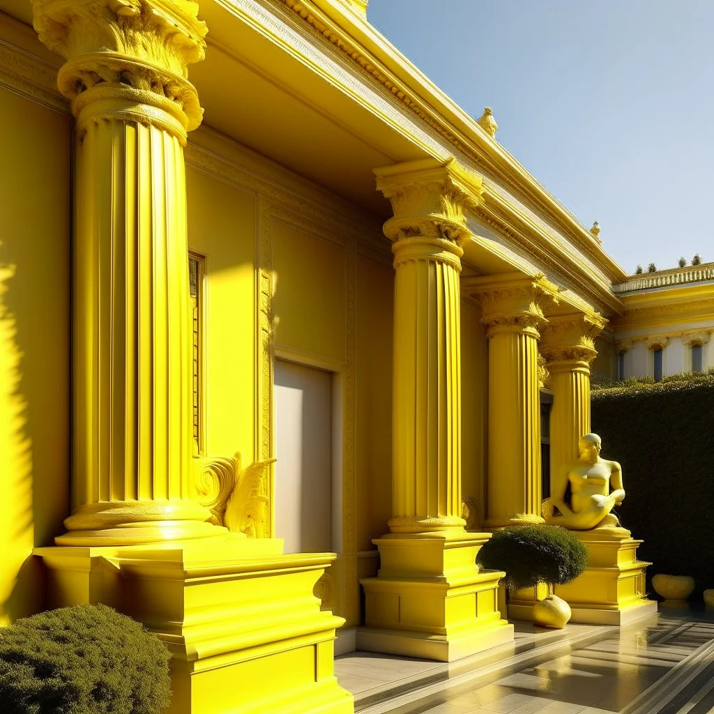 Neoclassicism realistic yellow cote d'azur