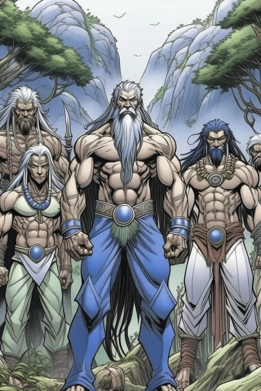 THE LAST GIANTS GOOD PEOPLES GODS GUARDIANS OF THE EARTH ON EARTH STYLE OF HIROKU OGAI