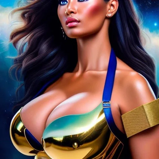 Ultra detailed fullbody Portrait in oil on canvas of busty Pandora with armor -Saint seya,extremely detailed digital painting,ultrarealistic skin,intense stare, extremely detailed face, crystal clear eyes, mystical colors ,perfectly centered image, perfect composition, rim light, beautiful lighting,masterpiece ,8k, stunning scene, raytracing, anatomically correct, in the style of Simon Bisley and Ohrai Noriyoshi and robert e howard and Steve Jung and Wizyakuza and uncannyknack.