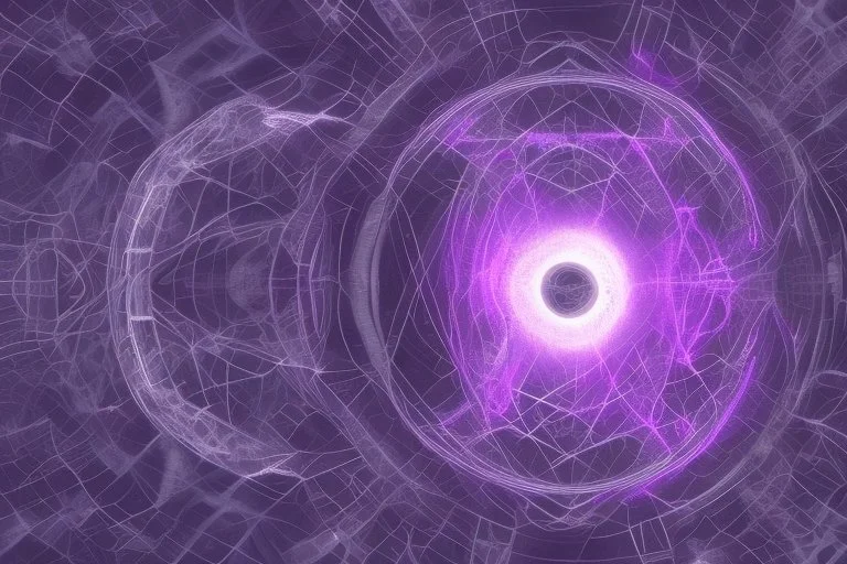 purple lightning inside of glass ball