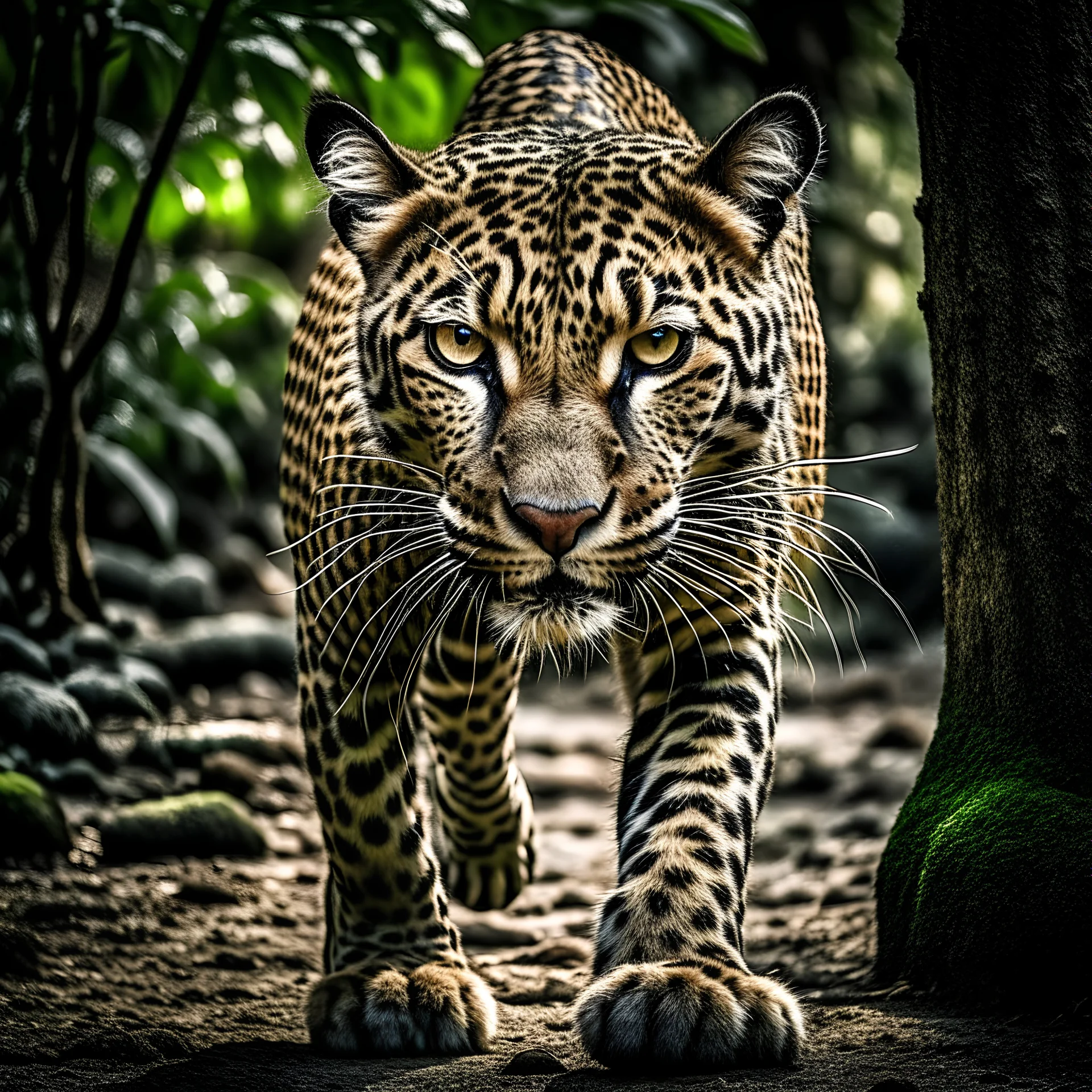 An image of a powerful predator in its natural habitat, showcasing its strength and presence.