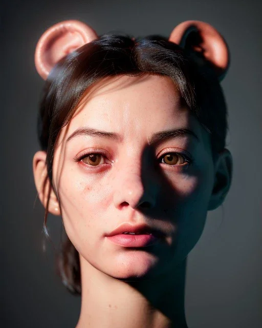 Realistic image, sexy woman muppet head, portrait, concept art, smooth, unreal engine 5, god lights, ray tracing, RTX, lumen lighting, ultra detail, volumetric lighting, 3d, finely drawn, high definition, 4k.