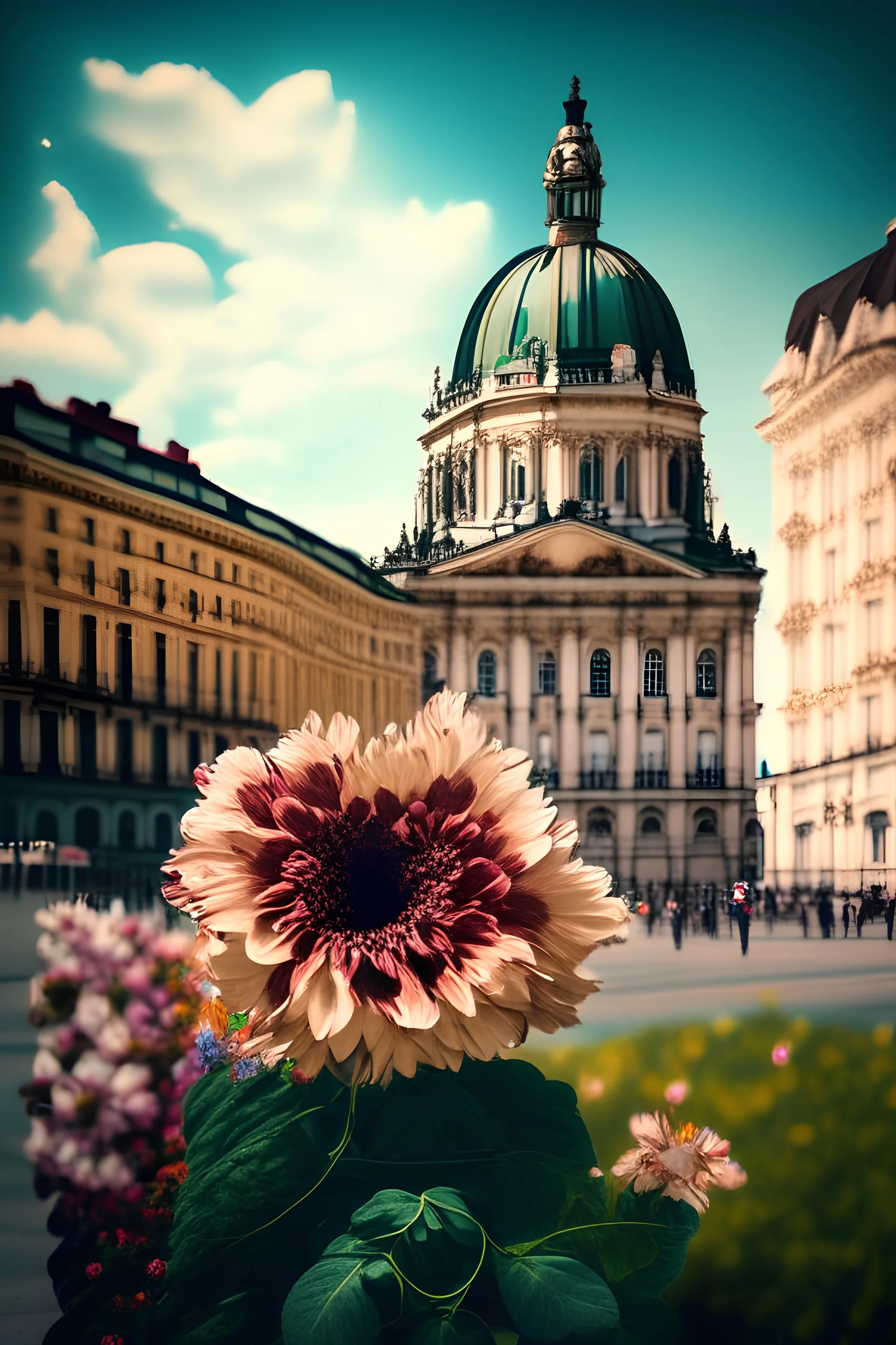 vienna with flower