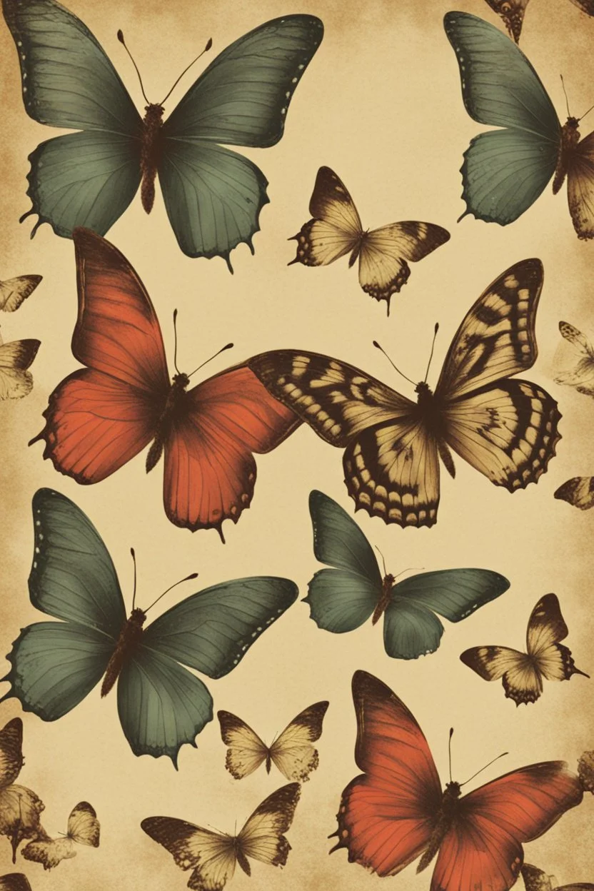 vintage butterfly background