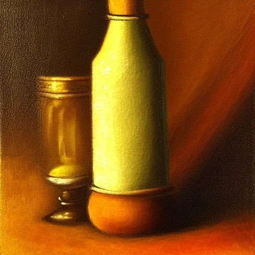 still life bottle