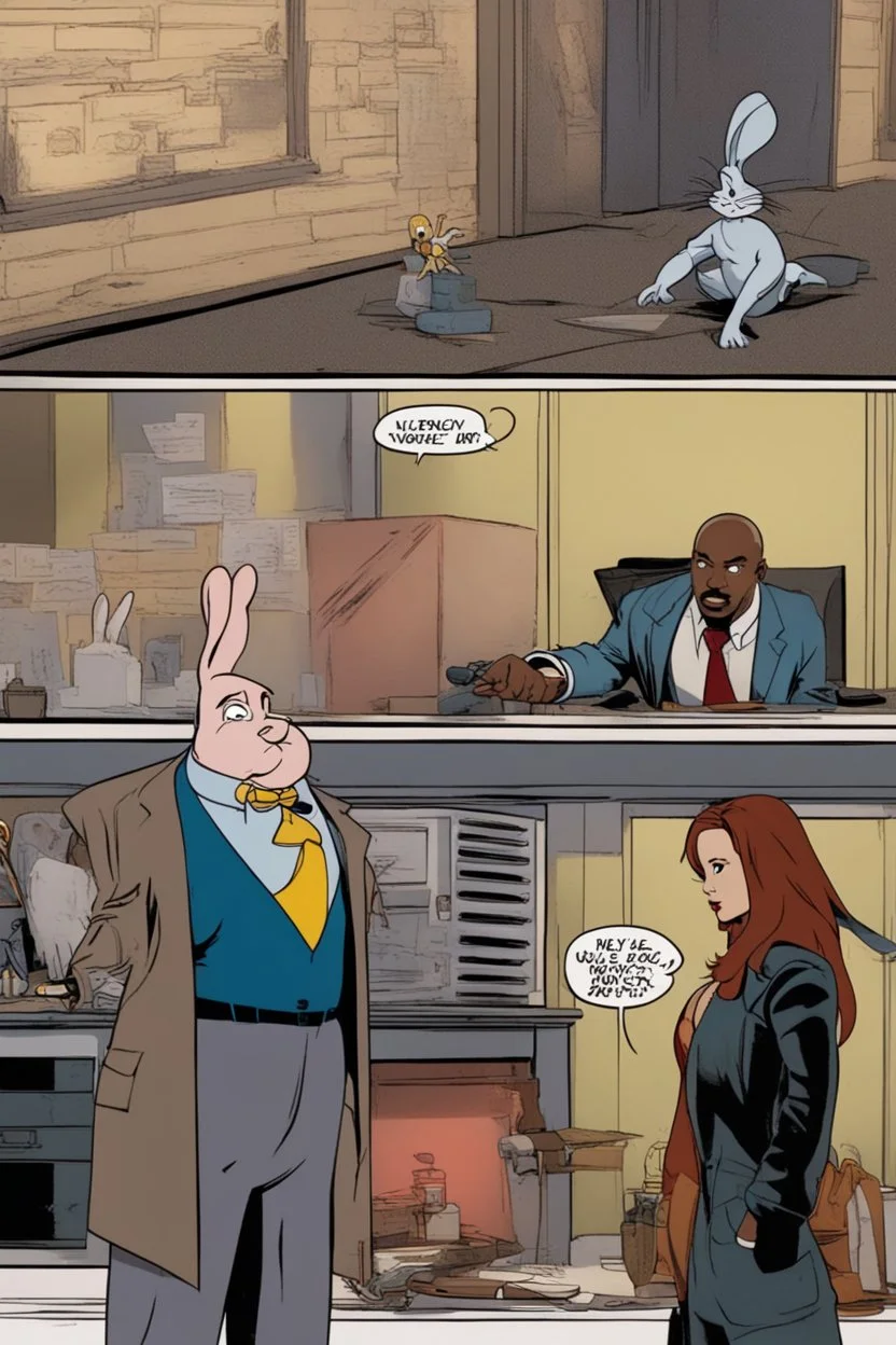 Roger Rabbit in a episode of Jessica Jones, peeping on Luke Cage.