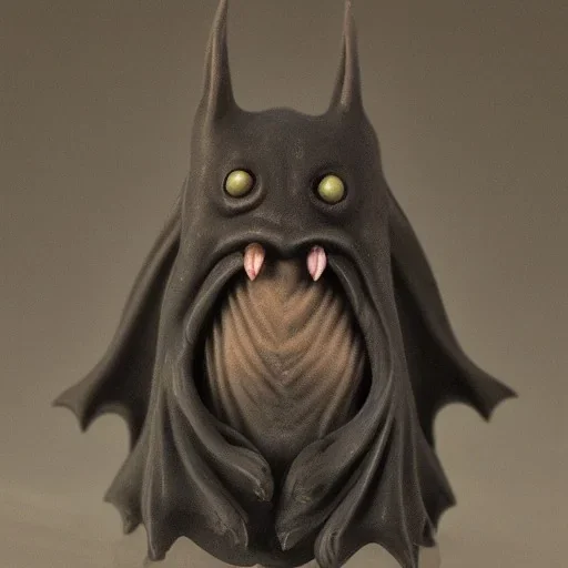 Vampire Bat with tentacle beard and grey skin as a Russian Orthodox