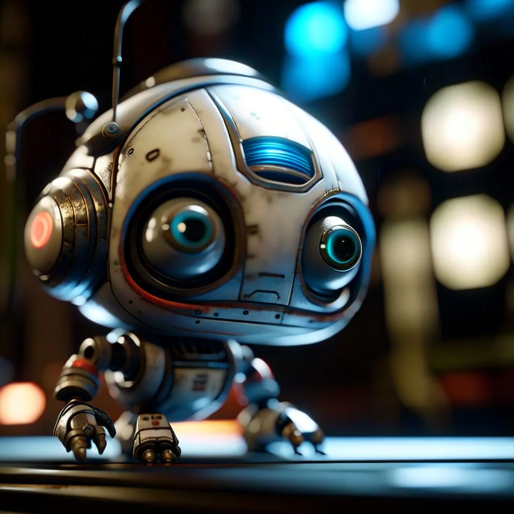 portrait of a ultra ninja cute chat robot with mask off entering under a big air ship, photo-realistic, shot on Hasselblad h6d-400c, zeiss prime lens, bokeh like f/0.8, tilt-shift lens 8k, high detail, smooth render, down-light, unreal engine, downlight, prize winning