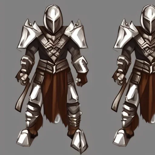 mail and clothe armor concept art videogame