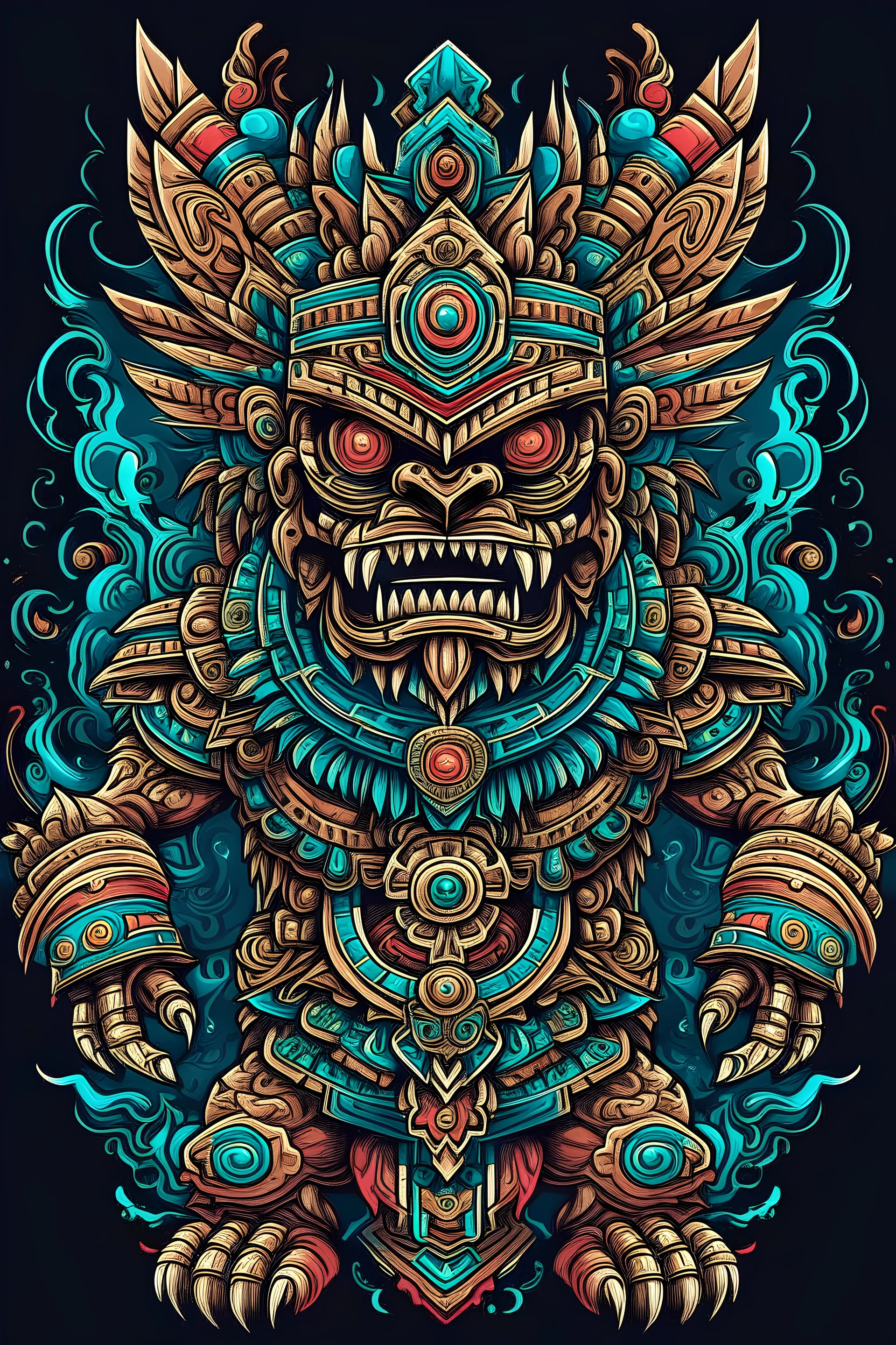 aztec multidimensional monster god