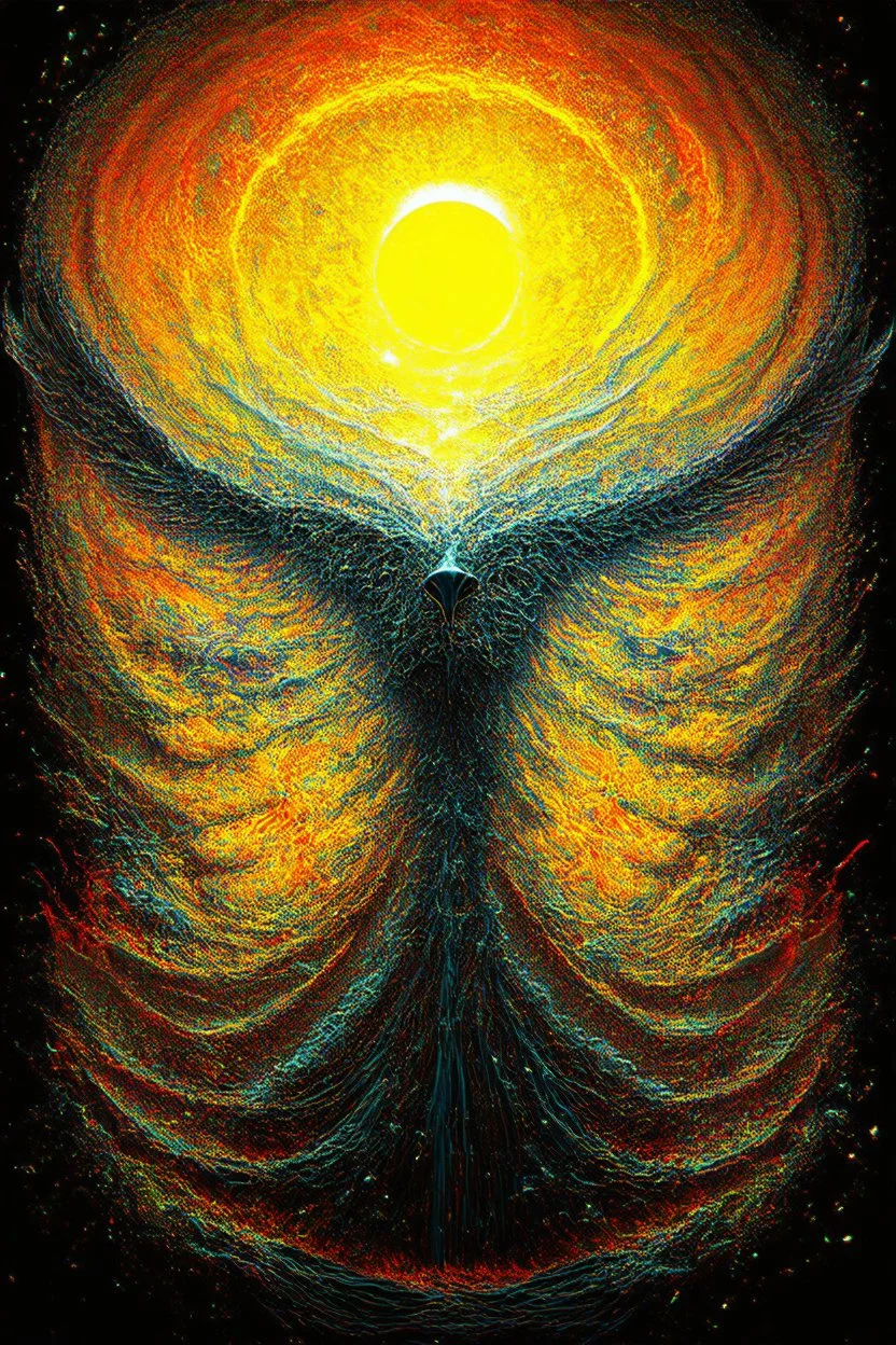 I am an empty howling wasteland of nothingness; surrealism; optical art; fractal art