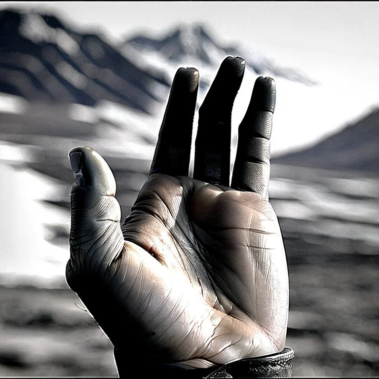 hand in Sergei Senkin style