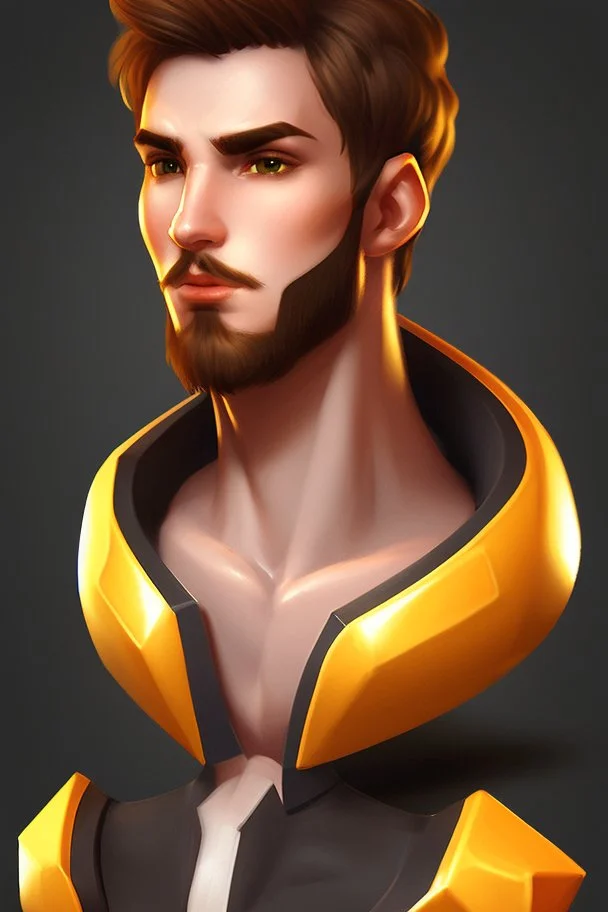 Tambs gamer logo male portrait attractive fantasy