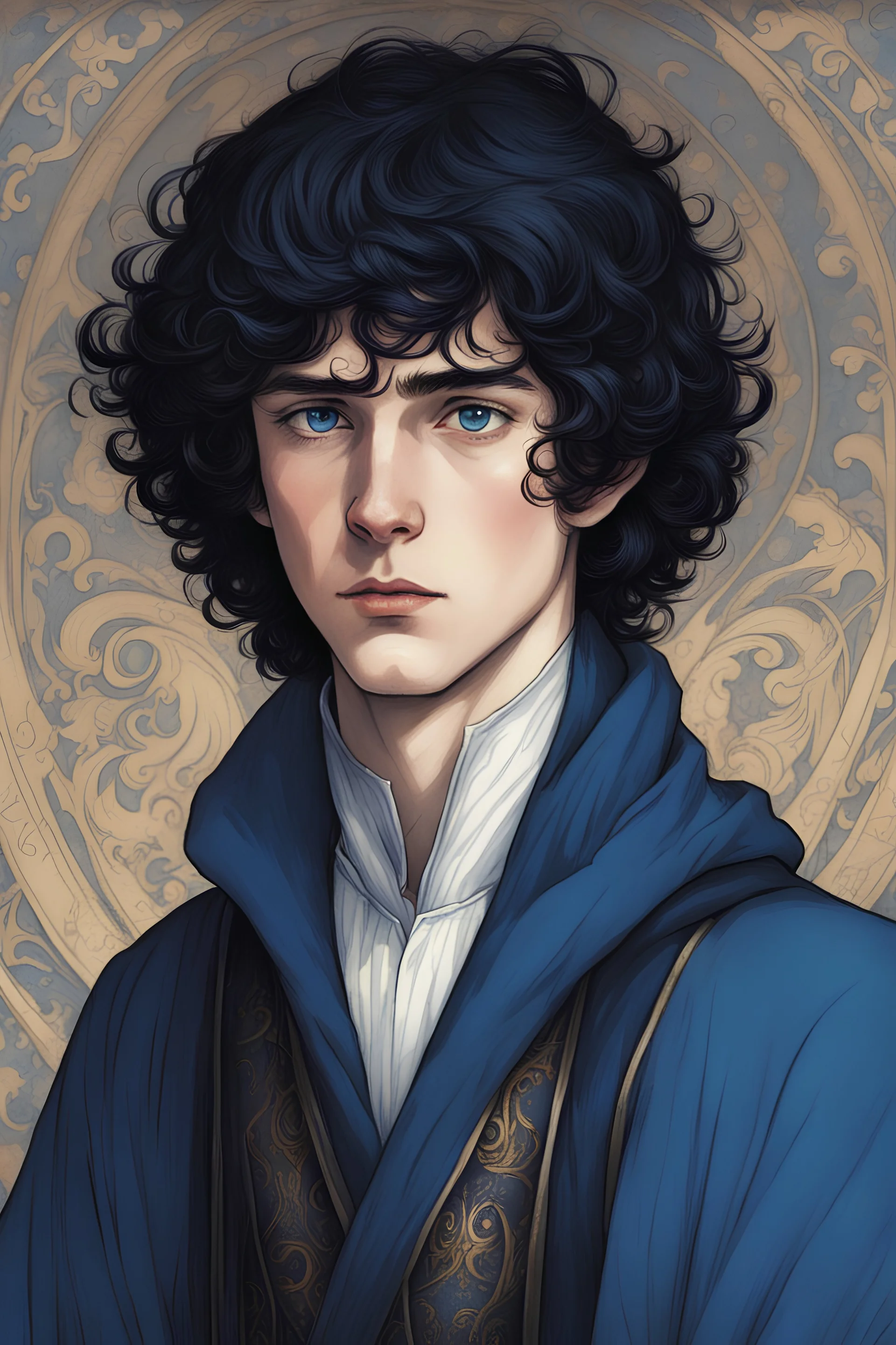 black hair freckles blue eyes young wizard beardsley