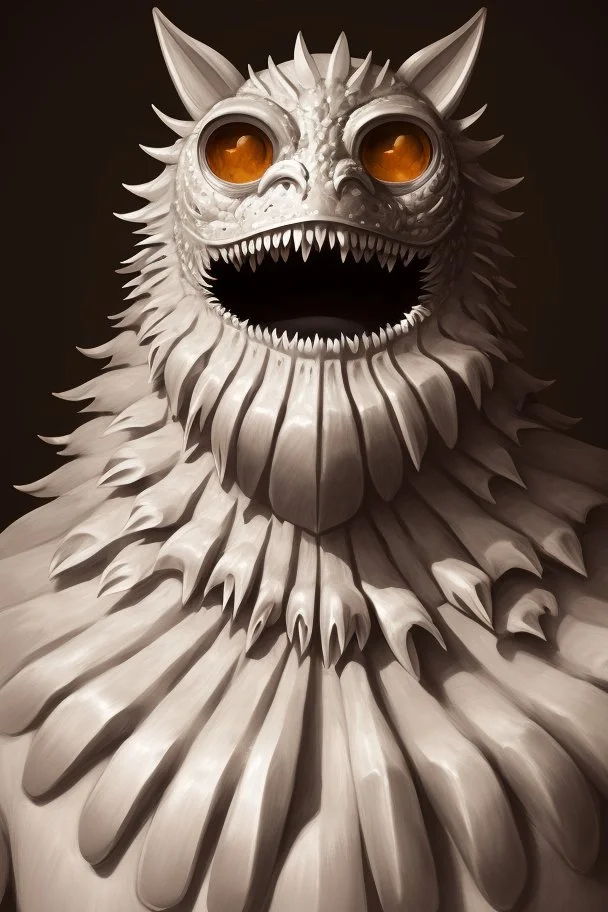 Collar monster, high quality, high resolution, detailed, 4K