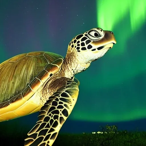 turtle and aurora