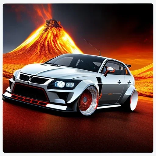 volcano car