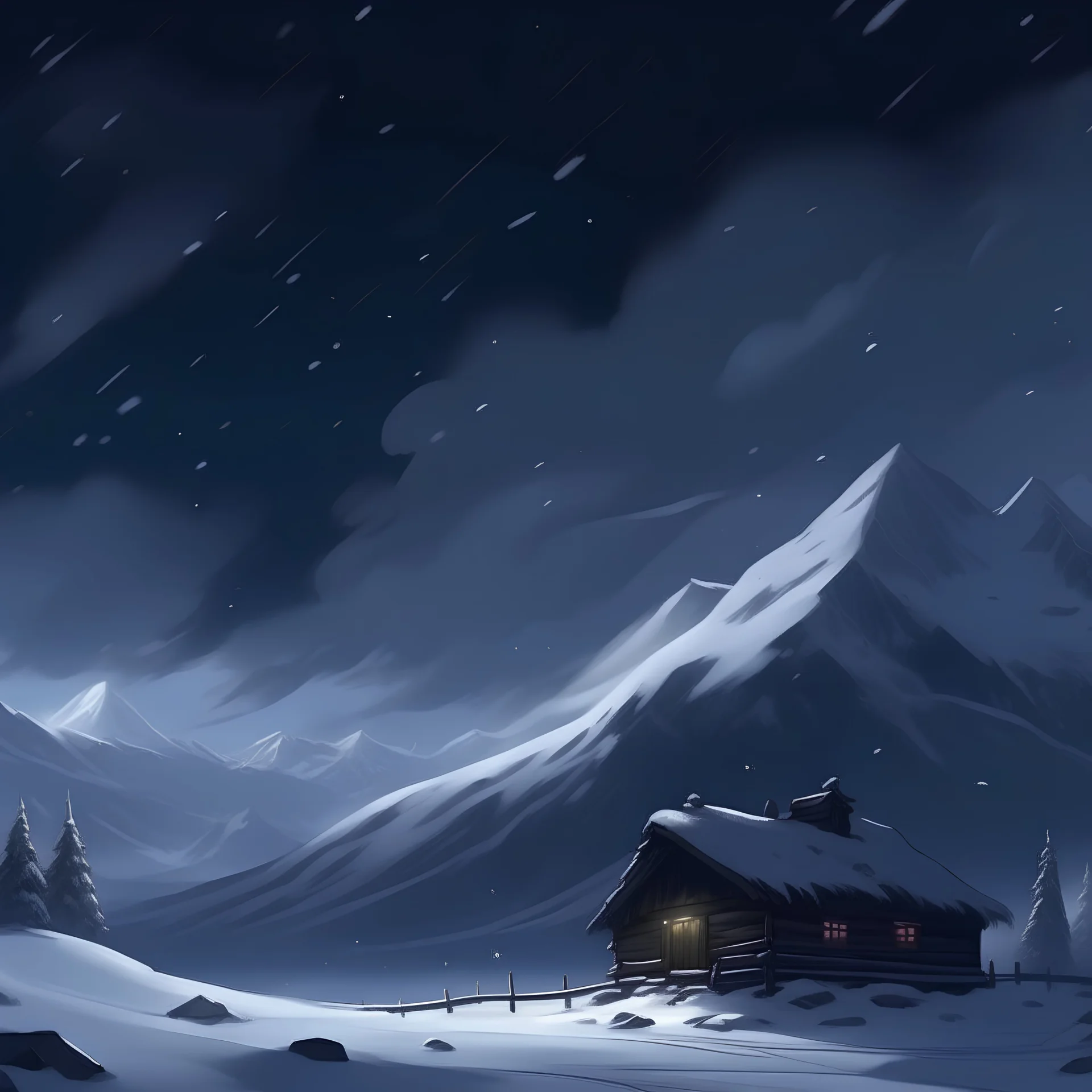 Mountain snowy anime HD wallpapers | Pxfuel