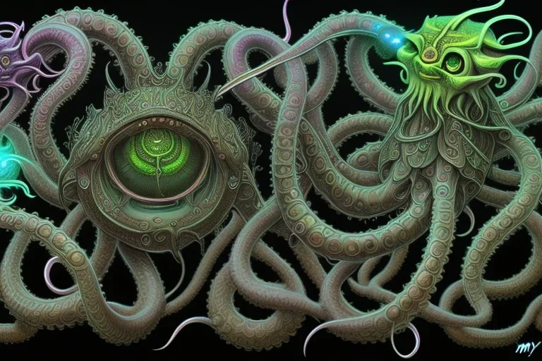 Psychedelic Demons Tentacles