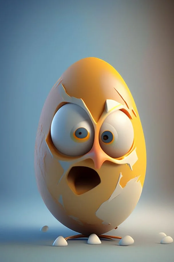 3d egg character