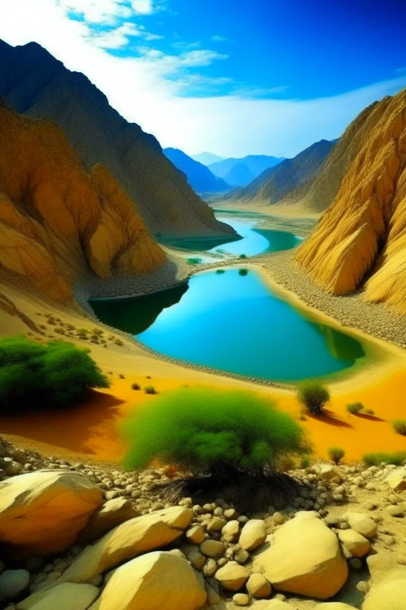 2. Create a breathtaking image of a Bolan pass Balochistan