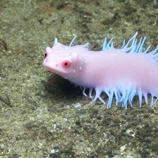 Axolotl with moustache