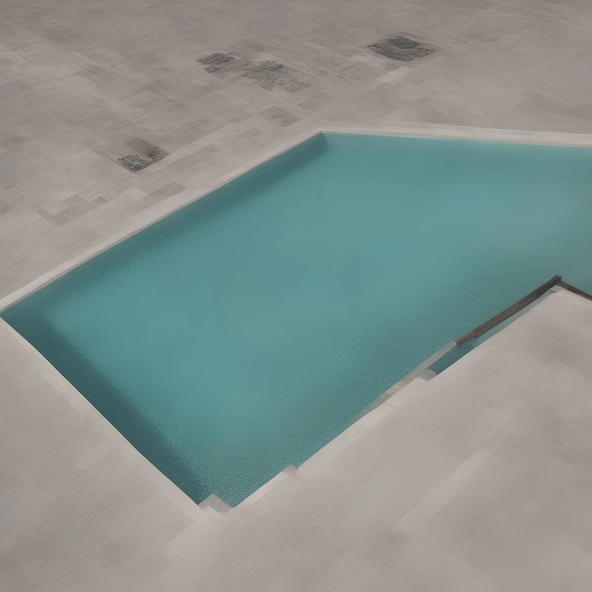 A swimming pool inthe middle of the ocean