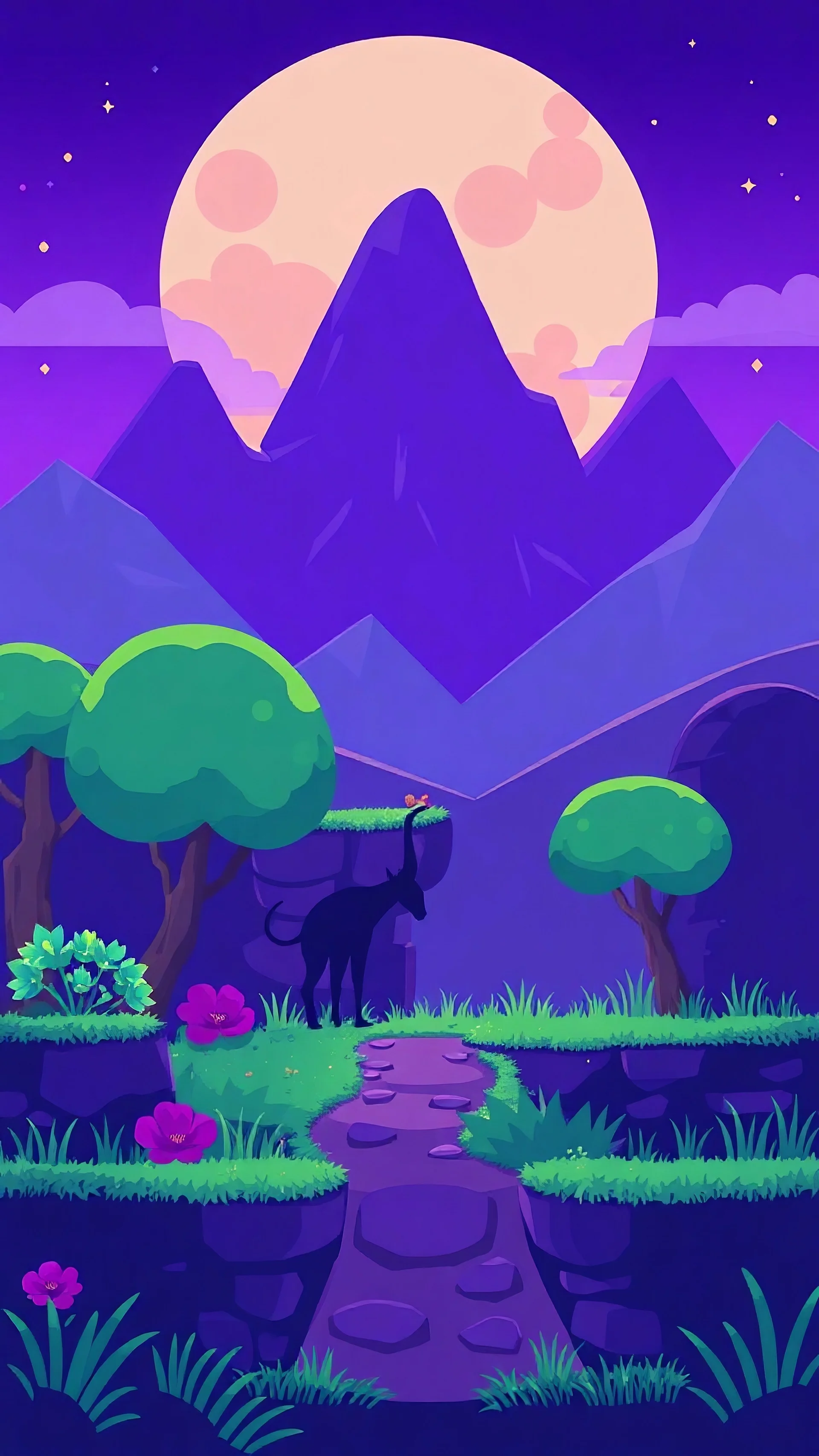 purple simple game background